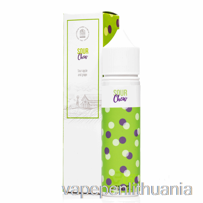 Rūgštus Kramtymas - švieži ūkiai - 60ml 3mg Vape Skysčio